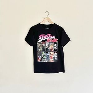 NEW Jojo’s Bizarre Adventure Stardust Crusaders Graphic Black T Shirt Adult S